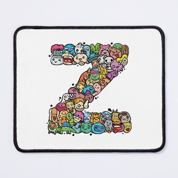 Item preview, Alphabet Monster Doodle Letter Z Monogram copy designed and sold by Fa6gEmsz.