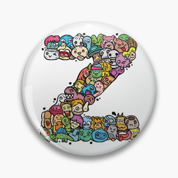 Item preview, Alphabet Monster Doodle Letter Z Monogram copy  designed and sold by Fa6gEmsz.