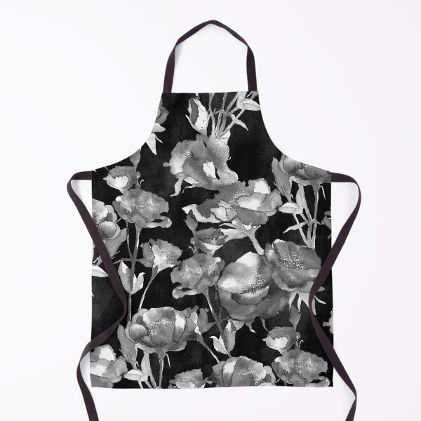 Item preview, Black Watercolor Floral designed and sold by Carolina Diaz.