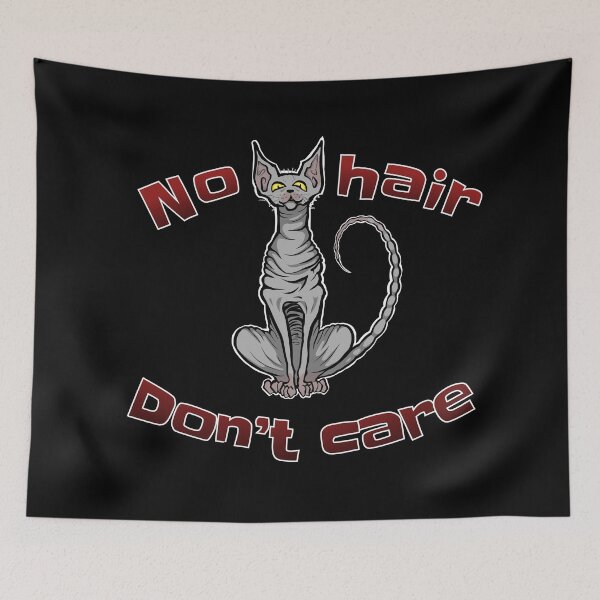 Item preview, No hair don't care burgundy inscription designed and sold by Ishtamari.