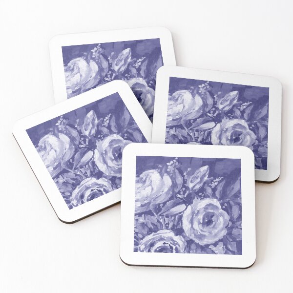 Item preview, Gorgeous Flowers Purple Blue Very Peri Floral Design XXII designed and sold by Irina Sztukowski.