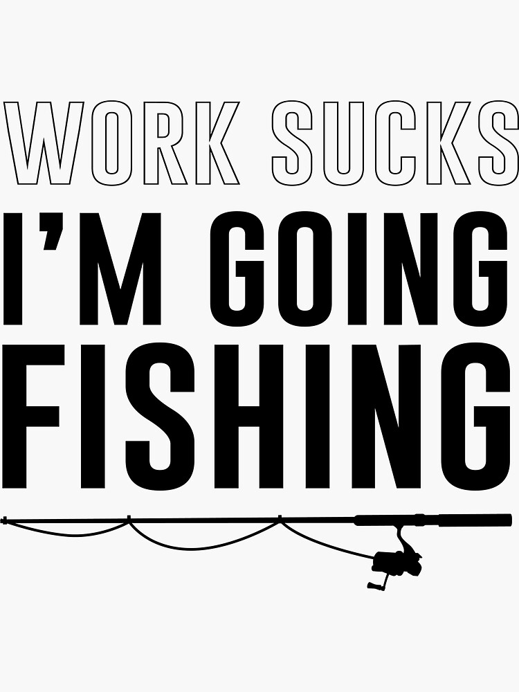 I'm Going Fishing With Daddy Cute Kids Hobby' Sticker