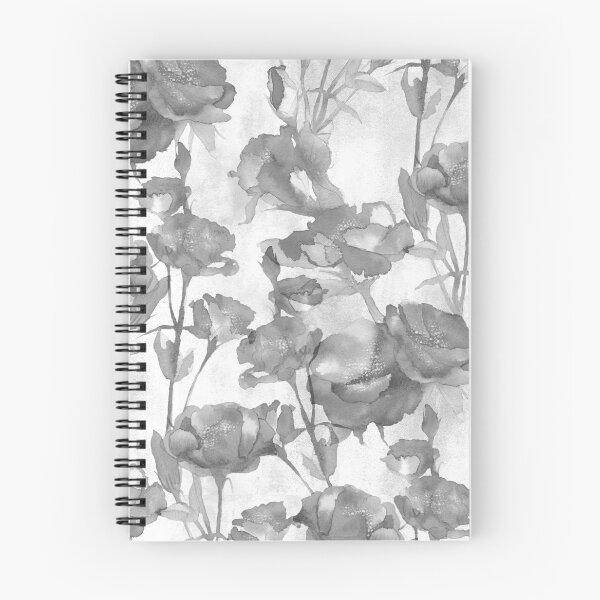 Item preview, Light Gray Watercolor Floral designed and sold by Carolina Diaz.