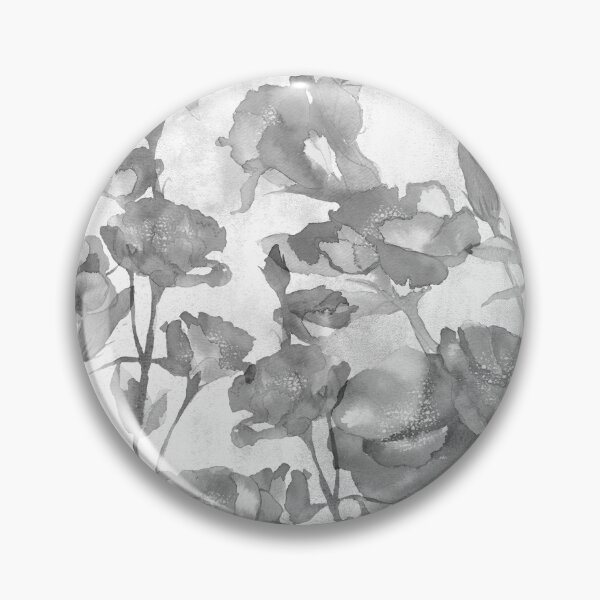 Item preview, Light Gray Watercolor Floral designed and sold by Carolina Diaz.