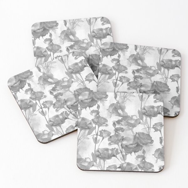 Item preview, Light Gray Watercolor Floral designed and sold by Carolina Diaz.