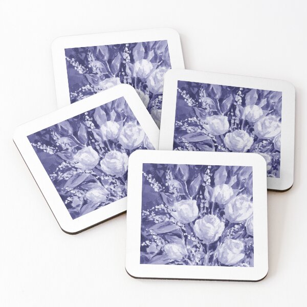 Item preview, Gorgeous Flowers Purple Blue Very Peri Floral Design XXIII designed and sold by Irina Sztukowski.