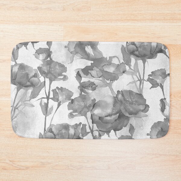 Item preview, Light Gray Watercolor Floral designed and sold by Carolina Diaz.