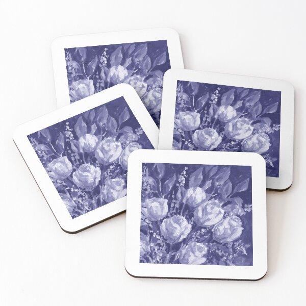 Item preview, Gorgeous Flowers Purple Blue Very Peri Floral Design XXIV designed and sold by Irina Sztukowski.