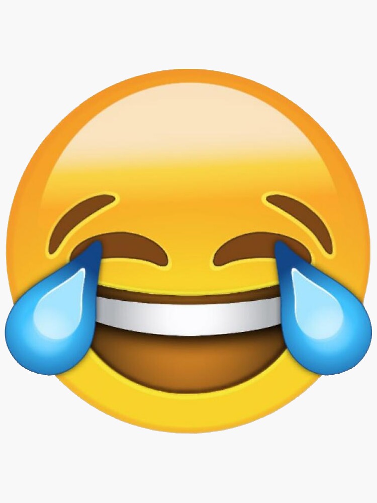 "Laughing Emoji" Sticker by HwiteMAn | Redbubble