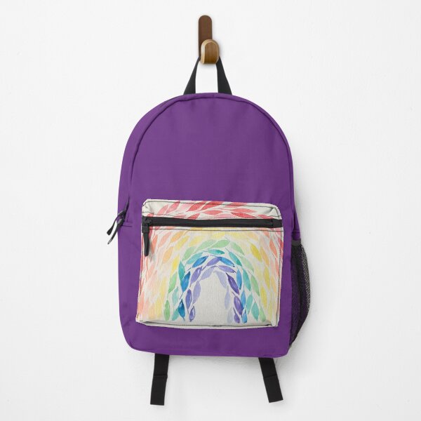 Item preview, Rainbow with Leaves - Watercolor Painting designed and sold by MazerolleArt.