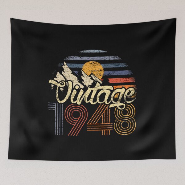 Item preview, Birthday Gifts Year Old Vintage Since 1948 designed and sold by Kezichy.