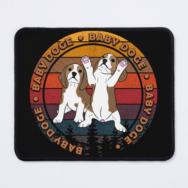 Item preview, Baby doge distressed sunset retro dog face design designed and sold by SamRVstore.