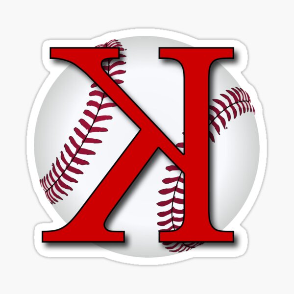 "Baseball Backwards K v2" Sticker for Sale by ZenPhotoStudio Redbubble