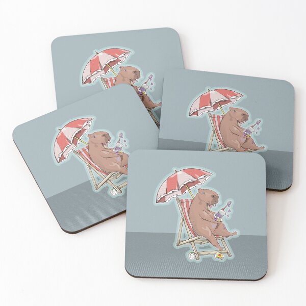 Item preview, Capybara Eating Yogurt designed and sold by piedaydesigns.