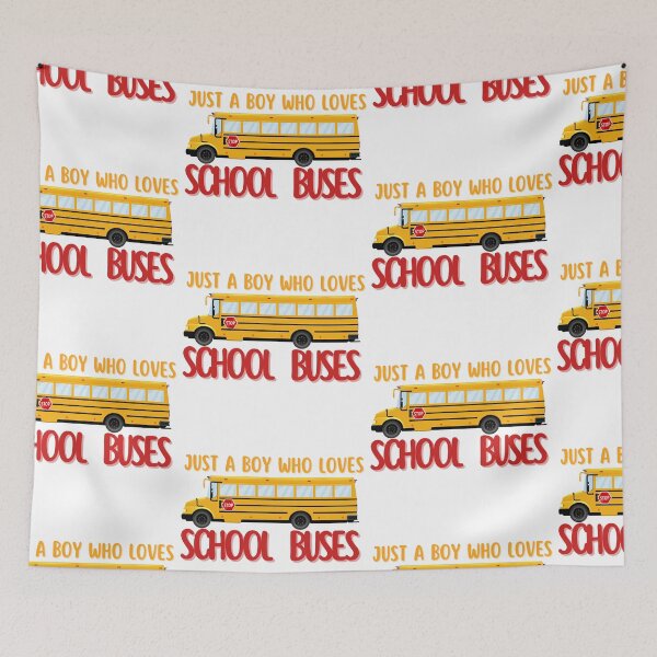 Item preview, Just A Boy Who Loves School Buses designed and sold by SweetAndSpice.