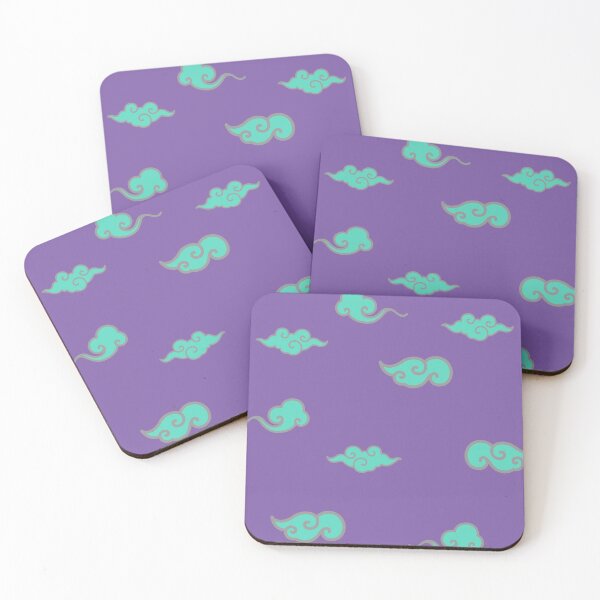 Item preview, Japanese Nimbus Cloud - Turquoise Royal Purple - Cute Anime Style designed and sold by LudicrousFeed.