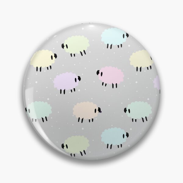 Item preview, Pastel Rainbow Sheep on Gray designed and sold by murkyswamp.