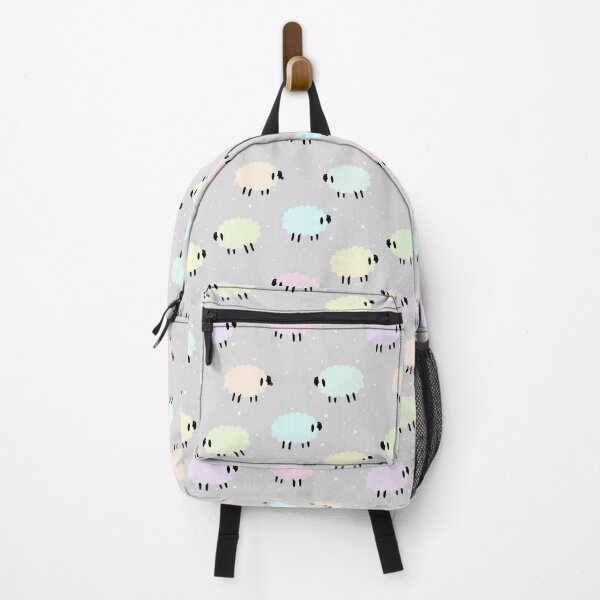 Item preview, Pastel Rainbow Sheep on Gray designed and sold by murkyswamp.