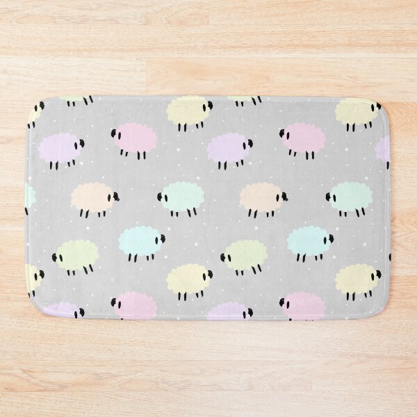 Item preview, Pastel Rainbow Sheep on Gray designed and sold by murkyswamp.