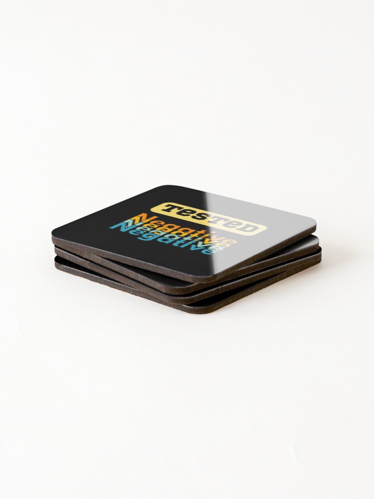 Thumbnail 4 of 5, Coasters (Set of 4), Tested Negative designed and sold by Digitalme21.