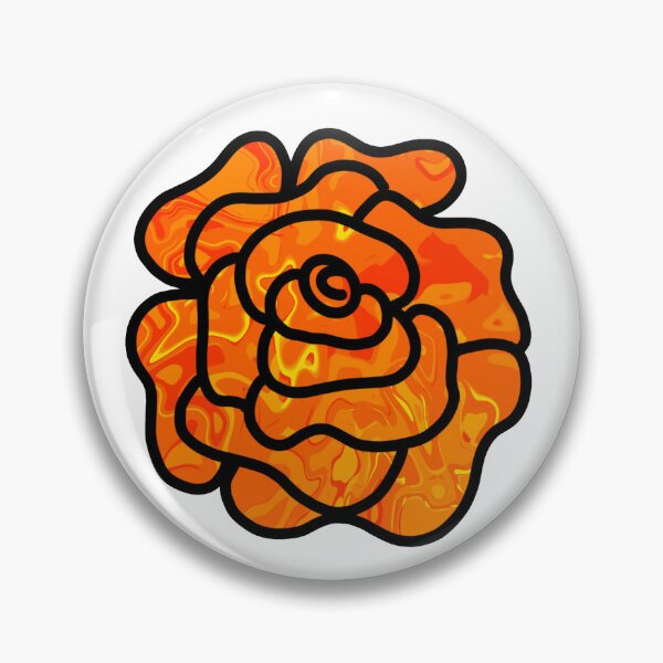 Item preview, Pour Paint Rose Orange designed and sold by doodle-mittens.