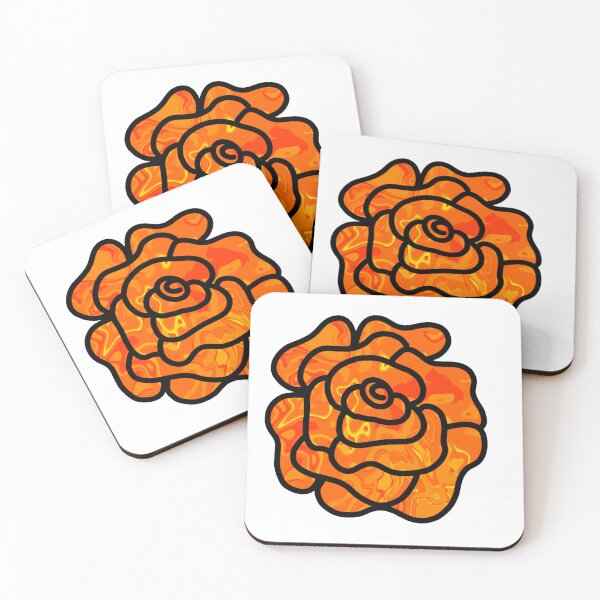 Artikelvorschau, Gießen Sie Farbe Rose Orange entworfen und verkauft von doodle-mittens.
