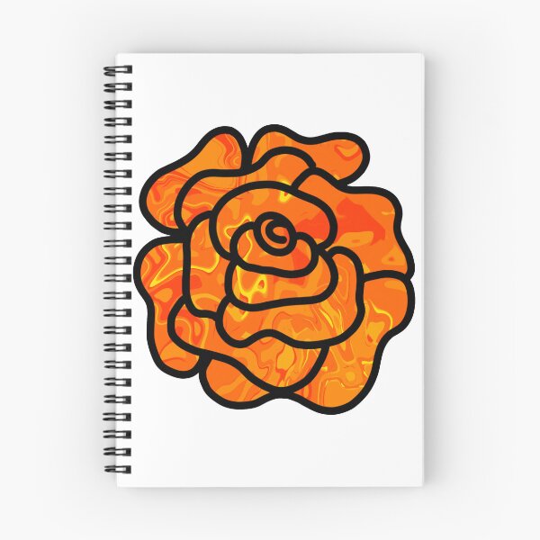 Item preview, Pour Paint Rose Orange designed and sold by doodle-mittens.
