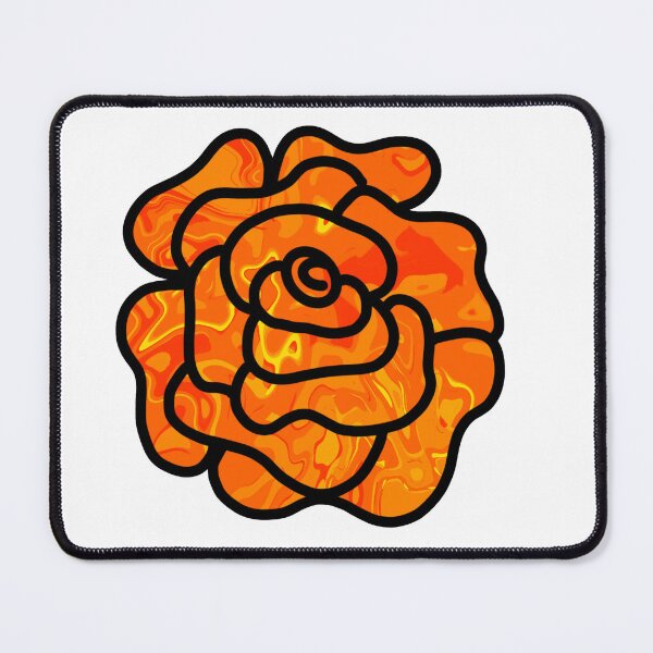 Item preview, Pour Paint Rose Orange designed and sold by doodle-mittens.