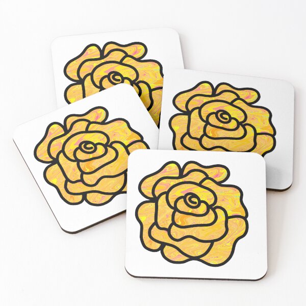 Artikelvorschau, Gießen Sie Farbe Rose Yellow entworfen und verkauft von doodle-mittens.