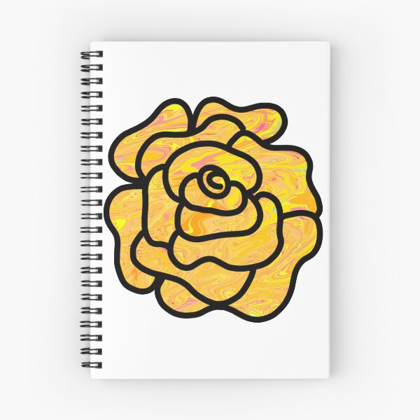 Item preview, Pour Paint Rose Yellow designed and sold by doodle-mittens.