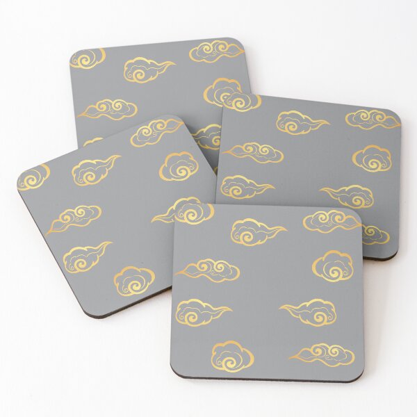 Item preview, Japanese Nimbus Cloud - Golden Spanish Grey - Cute Anime Style designed and sold by LudicrousFeed.