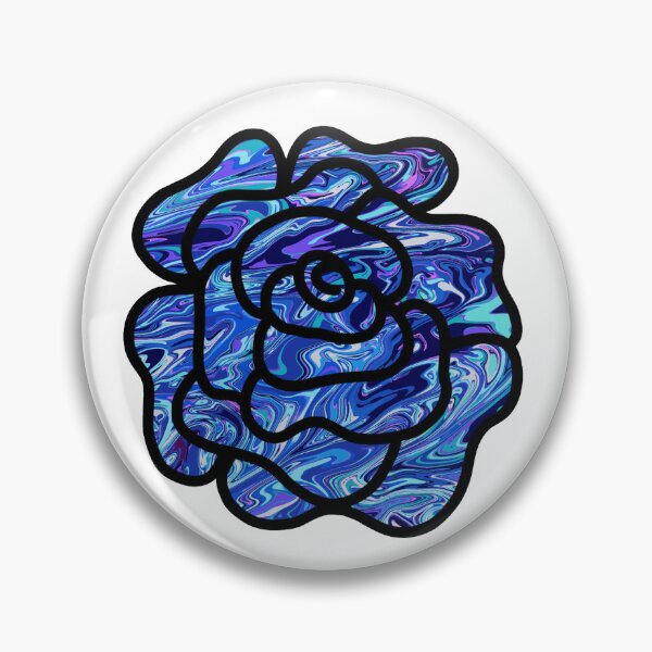 Item preview, Pour Paint Rose Blue designed and sold by doodle-mittens.