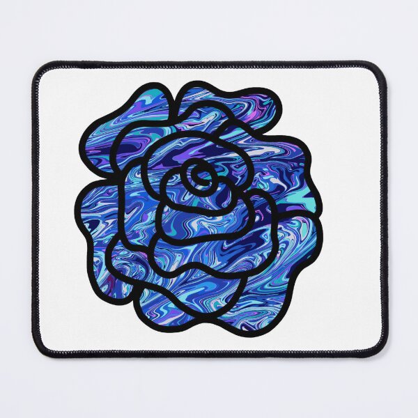 Item preview, Pour Paint Rose Blue designed and sold by doodle-mittens.