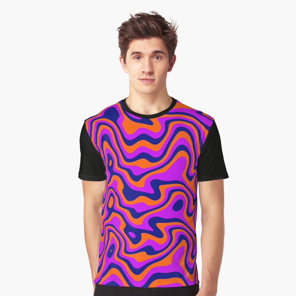 Trippy Liquid Melted Pattern Abstract 3 Graphic T-Shirt