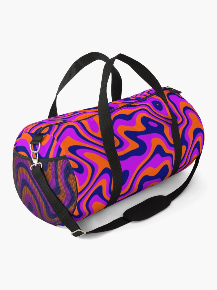 Alternate view of Trippy Liquid Melted Pattern Abstract 3 Duffle Bag