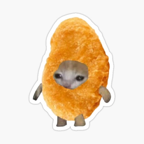 Chicken Nugget Cat Stickers for Sale Redbubble