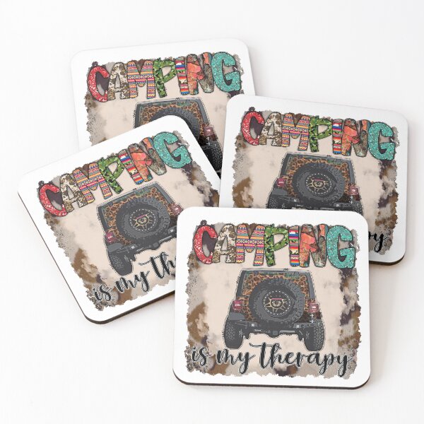 Item preview, Camping is My therapy, Leopard Print  designed and sold by andieartco.