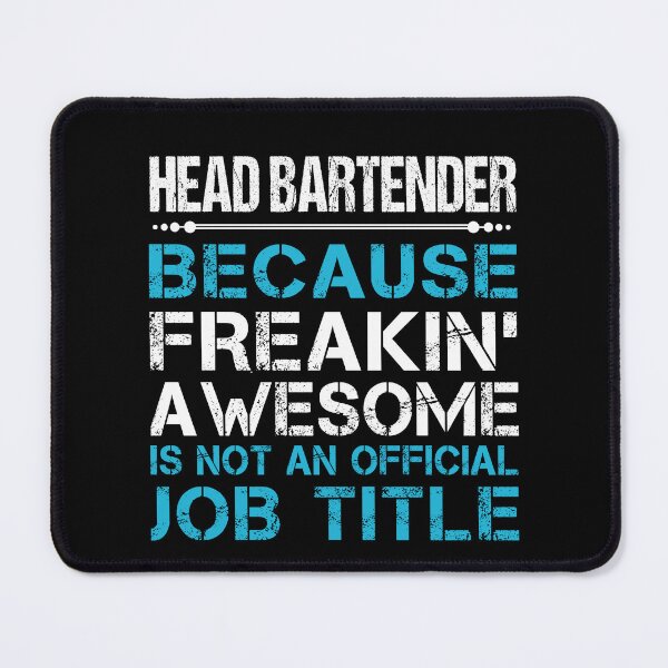 Item preview, Head Bartender T Shirt - Freaking Awesome Job Gift Item Tee designed and sold by oetate4774.