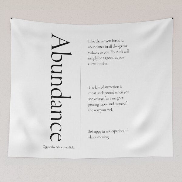 Item preview, Abundance. Abraham Hicks Quote collection.  designed and sold by The Art of the  Pause.