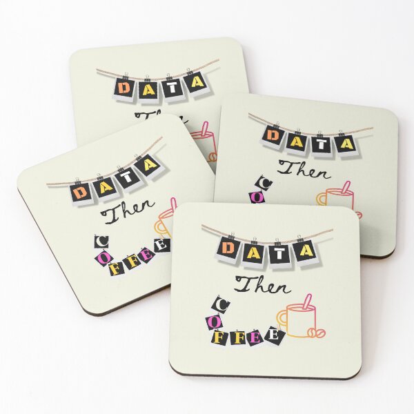 Item preview, Data Then Coffee- designed and sold by Katedesignz.