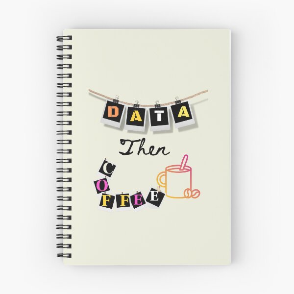 Item preview, Data Then Coffee- designed and sold by Katedesignz.