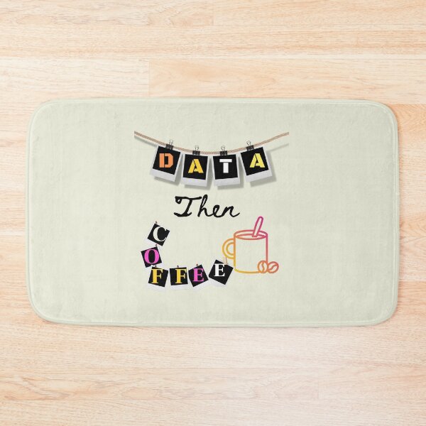 Item preview, Data Then Coffee- designed and sold by Katedesignz.
