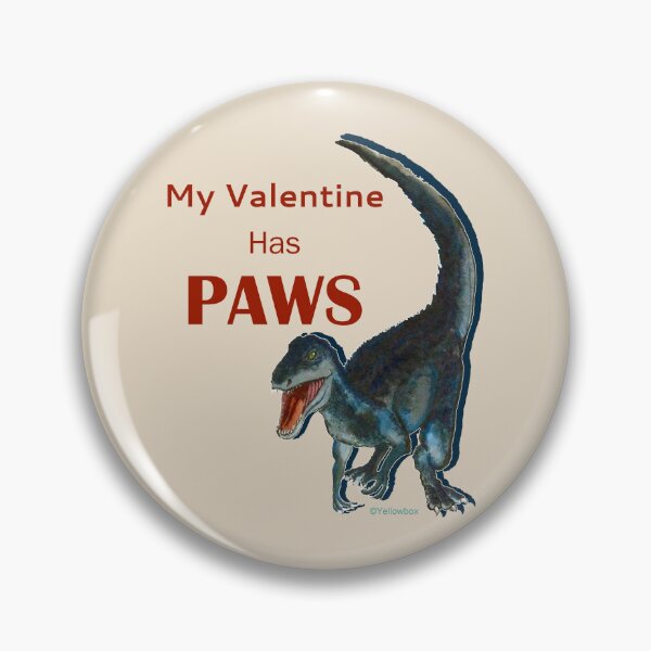 Item preview, My Valentine Has Paws - Yellowbox ink painting designed and sold by twyellowbox.