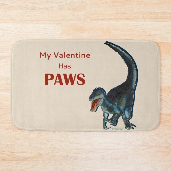 Item preview, My Valentine Has Paws - Yellowbox ink painting designed and sold by twyellowbox.
