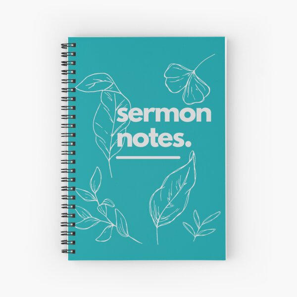 Aperçu de l'œuvre Journal de notes de sermon vert créée et vendue par dabutterfly.