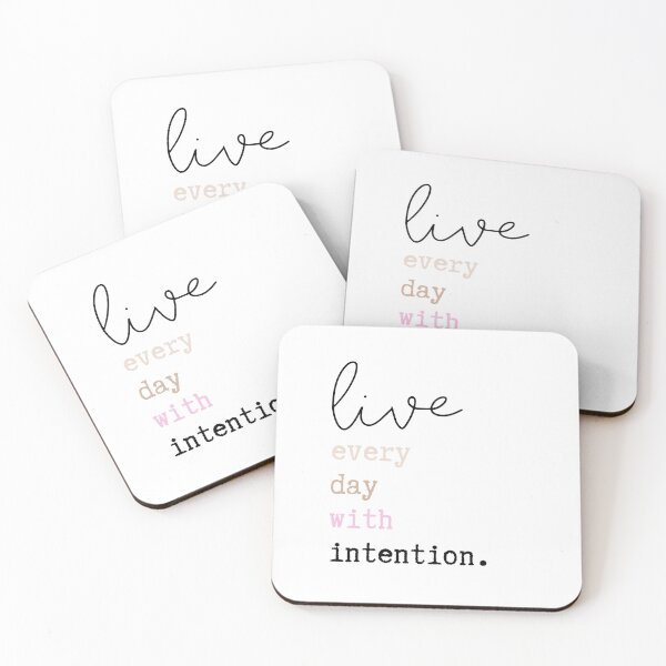 Item preview, live everyday with intention. designed and sold by successmom.