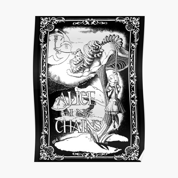 Alice au pays des merveilles des chaînes T-shirt manches longues Poster