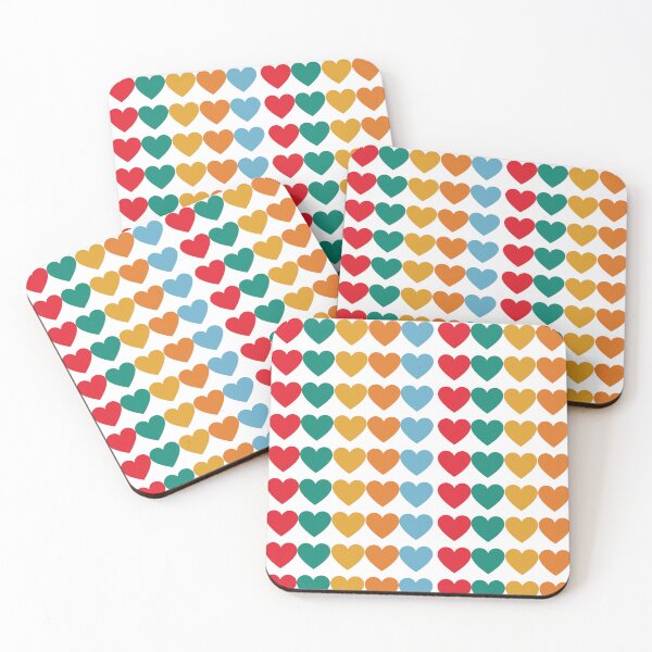 Artikelvorschau, Darjeeling Limited Hearts Farbpalette entworfen und verkauft von Whimsical Wenli.