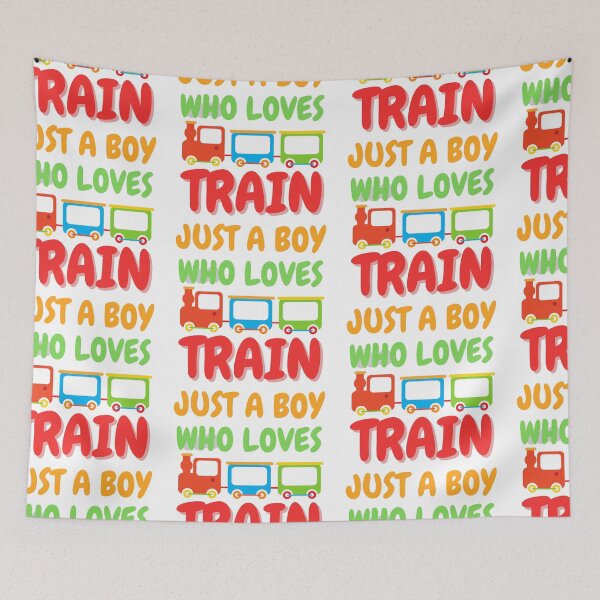 Item preview, Just A Boy Who Loves Train designed and sold by SweetAndSpice.