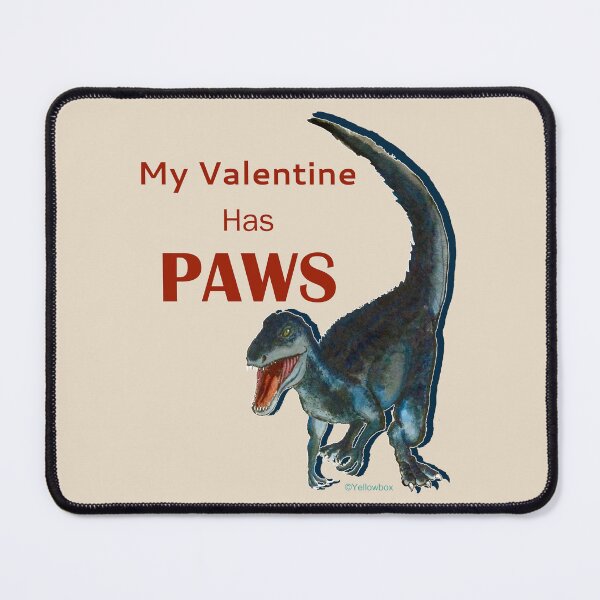 Item preview, My Valentine Has Paws - Yellowbox ink painting designed and sold by twyellowbox.